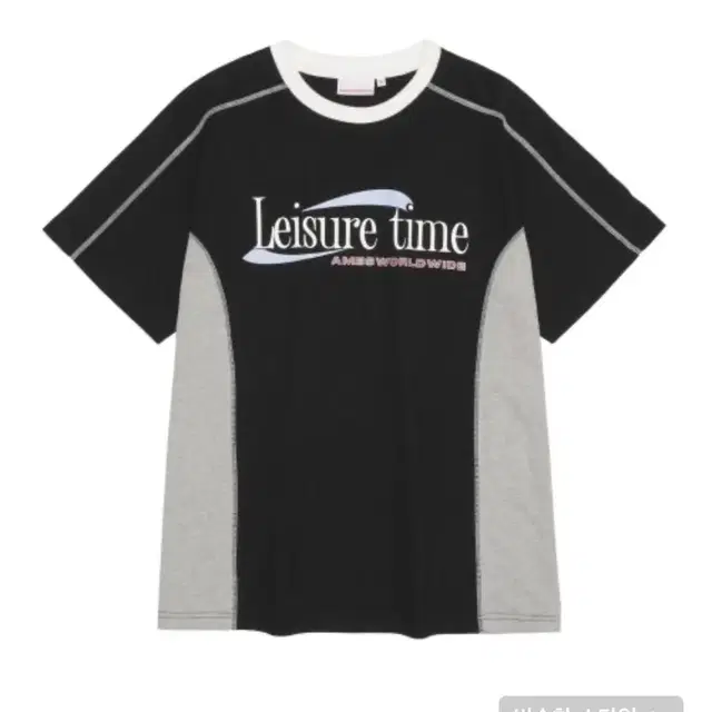 LEISURE TIME TEE BLACK 아메스 월드와이드 반팔