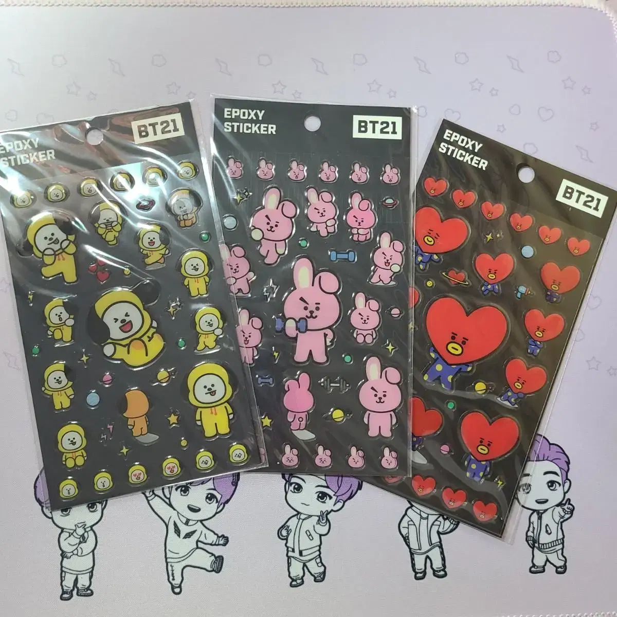 (New) BT21 epoxy sticker chimitata cookie BTS bangtan