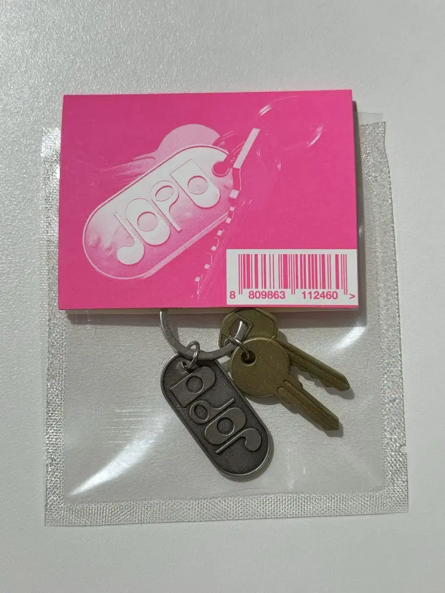 New Jeans Door pop up keyring