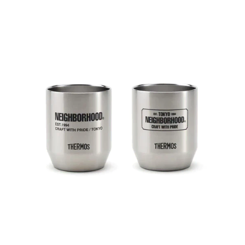 Neighborhood Thermos Cup Set Silver