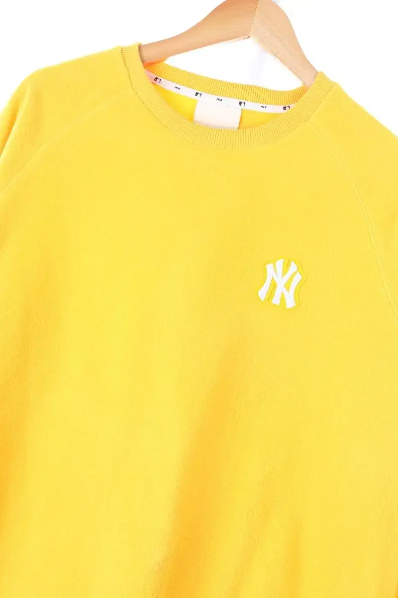 (L) MLB M.L.B. Man to Man T-Shirt Yellow Yankees Old School - B4AB