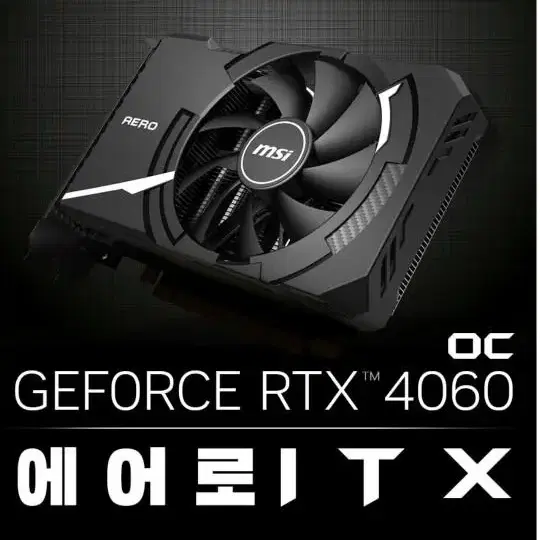 MSI 지포스 RTX 4060 에어로 ITX OC D6 8GB