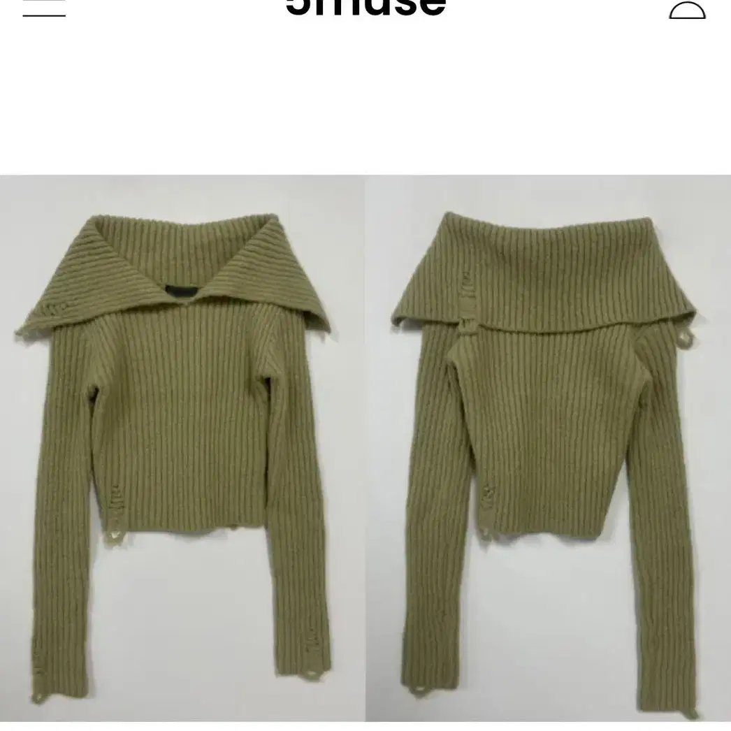 5muse off-shoulder knit top 가격내림 ㅜ