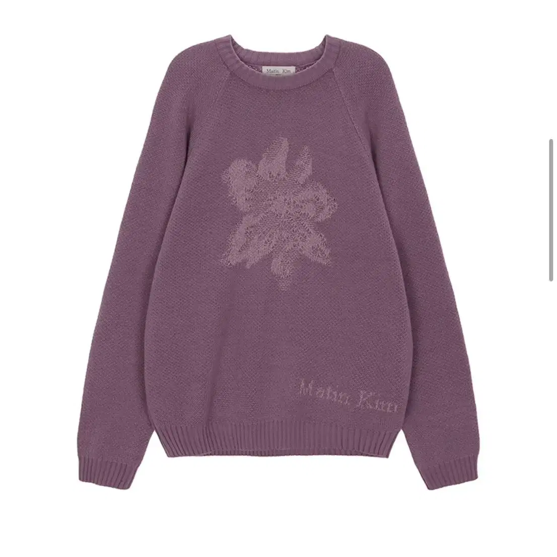 마뗑킴 니트 FLOWER JACQUARD KNIT PULLOVER IN