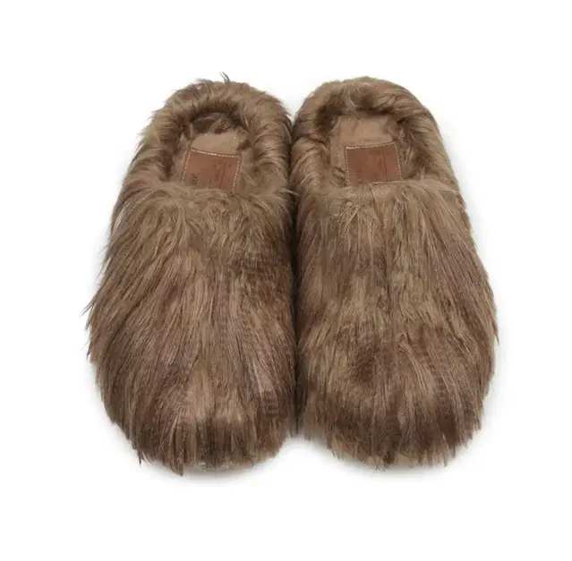 nache FAUX FUR CLOG CAMEL (5)