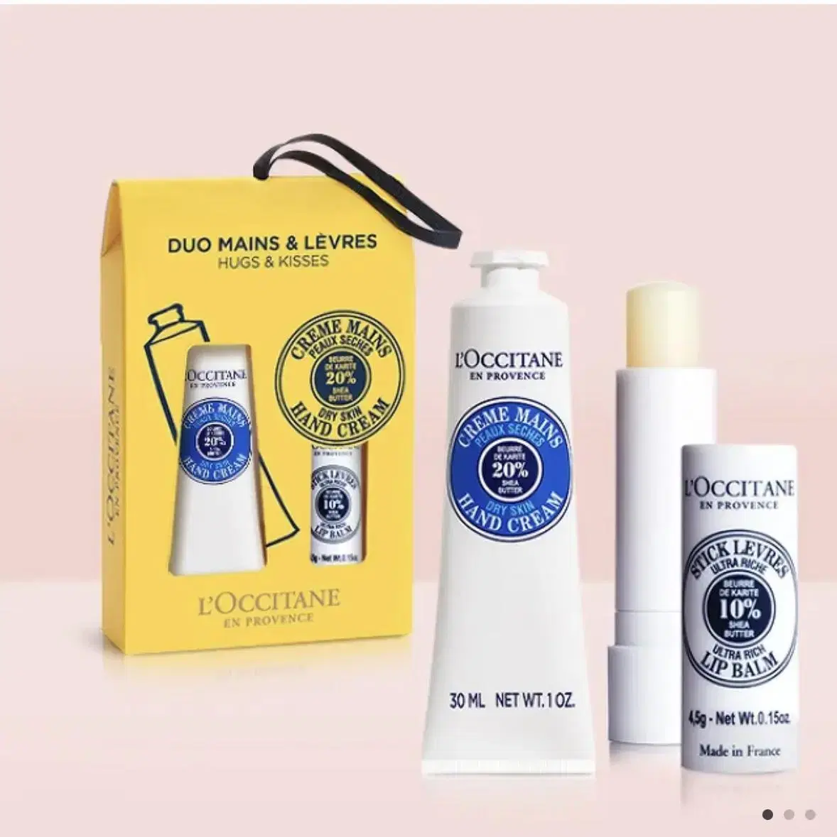 L'Occitane Hand Cream & Lip Set