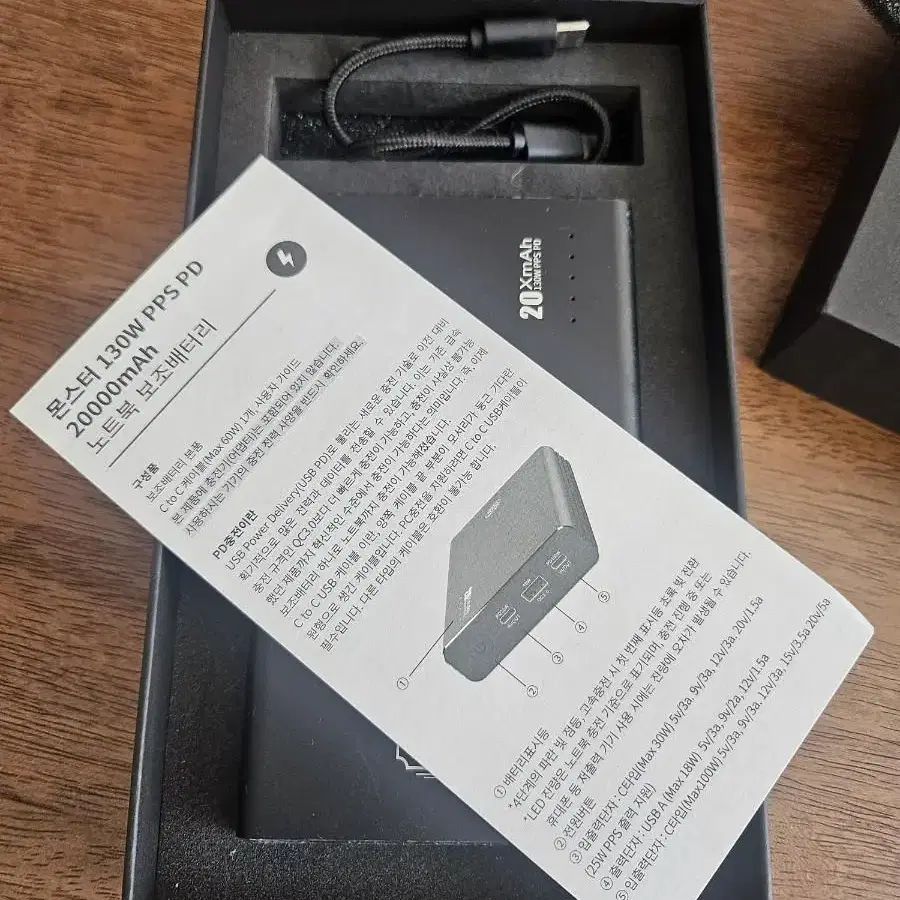 피키즈 130W PPS 뉴 몬스터 노트북 PD 보조배터리 20000mAh