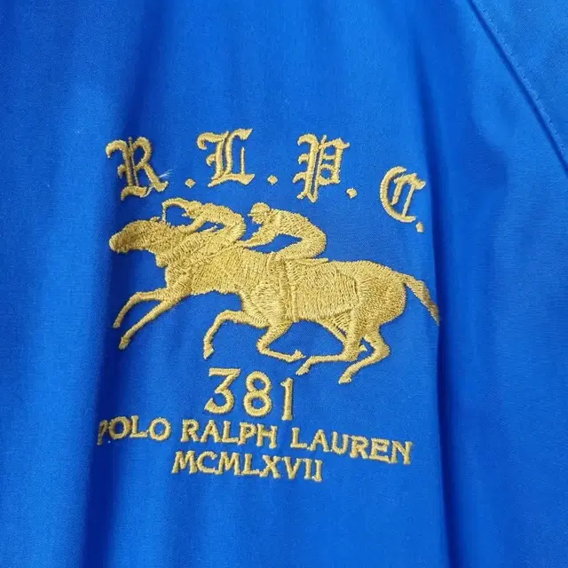 Z4137 폴로랄프로렌 381 자수 블루 집업자켓 M POLO