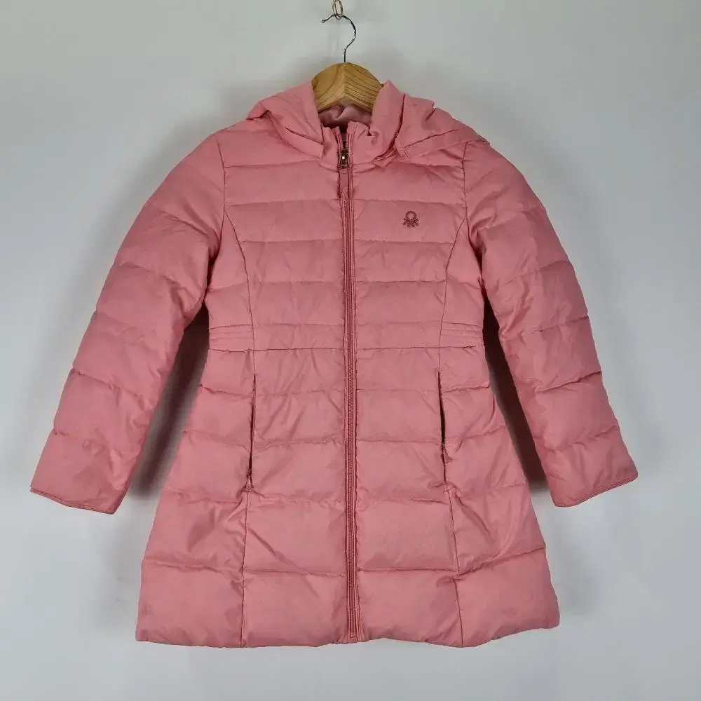 Z4146 Benetton Pink Adung Hooded Zip-up Jumper 130 BENETTON