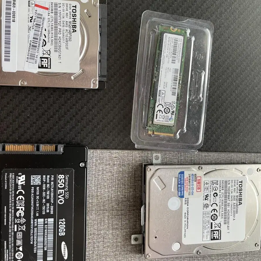 노트북 Ssd hdd m.2 850 evo 120