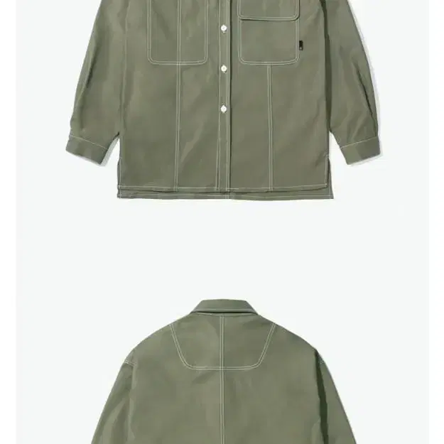 레이어유니온 V CUT CTRS ST OVER SHIRTS KHAKI