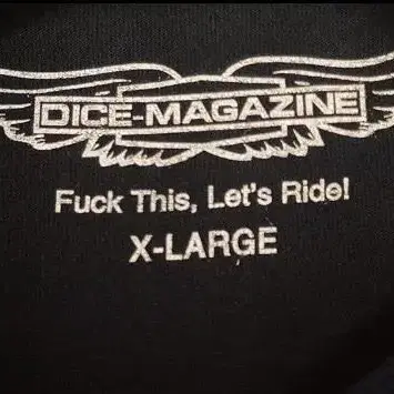 DicE Magazine 다이스매거진 헬멧 프린팅 티셔츠 XL