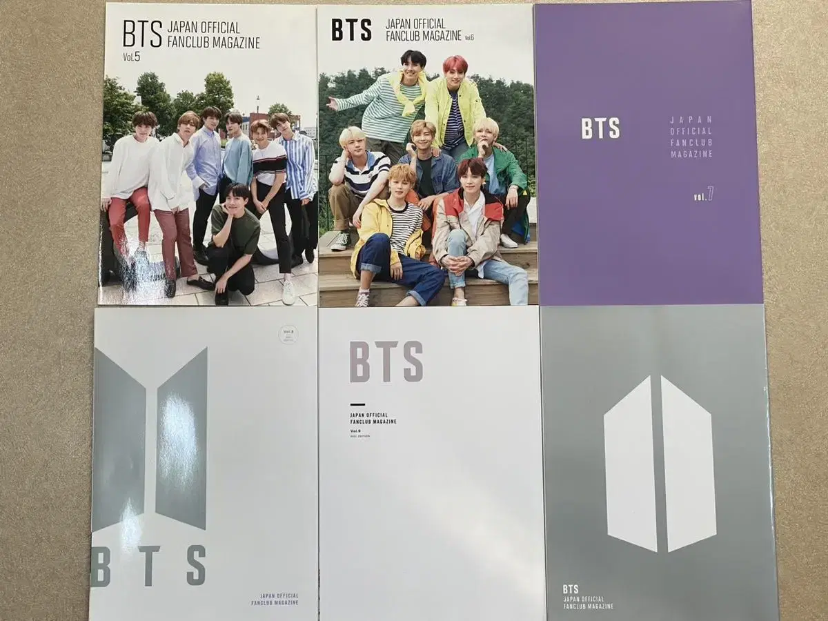 BTS 방탄소년단 일본 FC 회지 vol.5~10