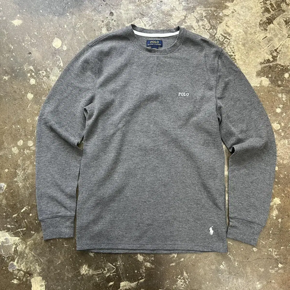 M) Polo Ralph Lauren Waffle Crew Neck T-Shirt