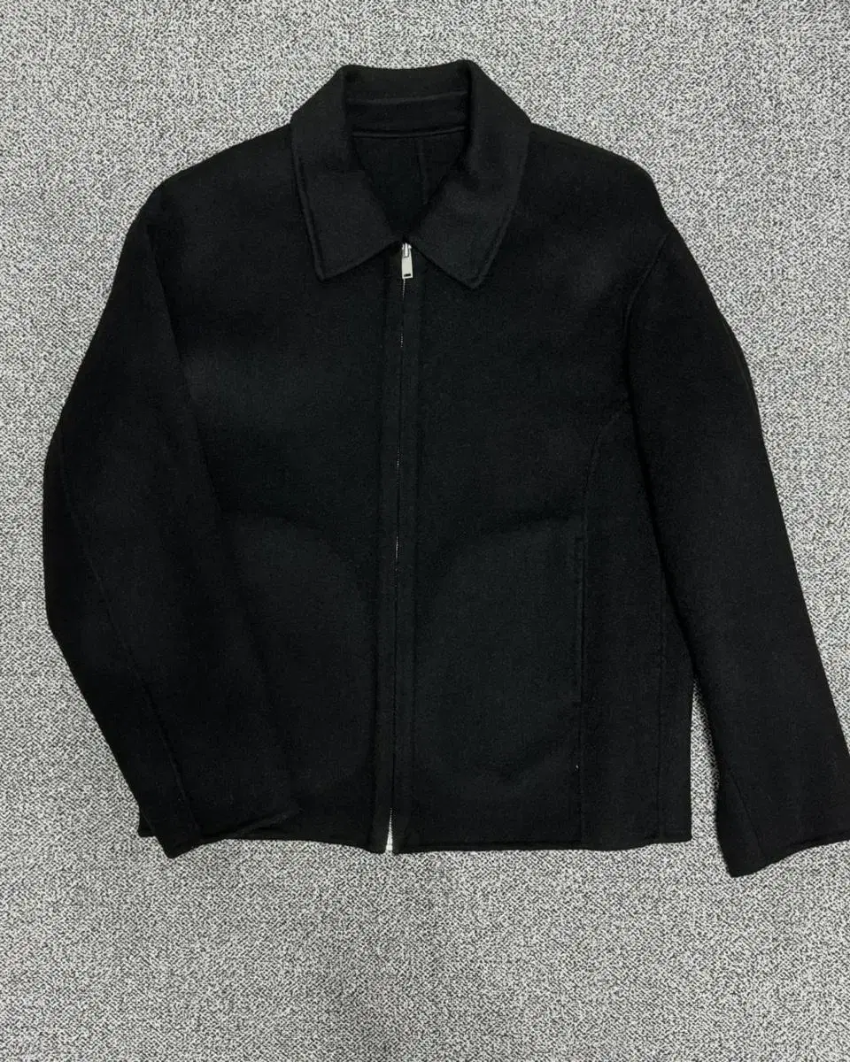 [M]Ripul Wool Handmade Minimalist Jacket Black