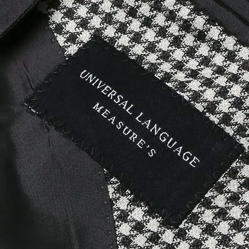 유니버셜 랭귀지 [Universal Language] 하운드투스 체크자켓