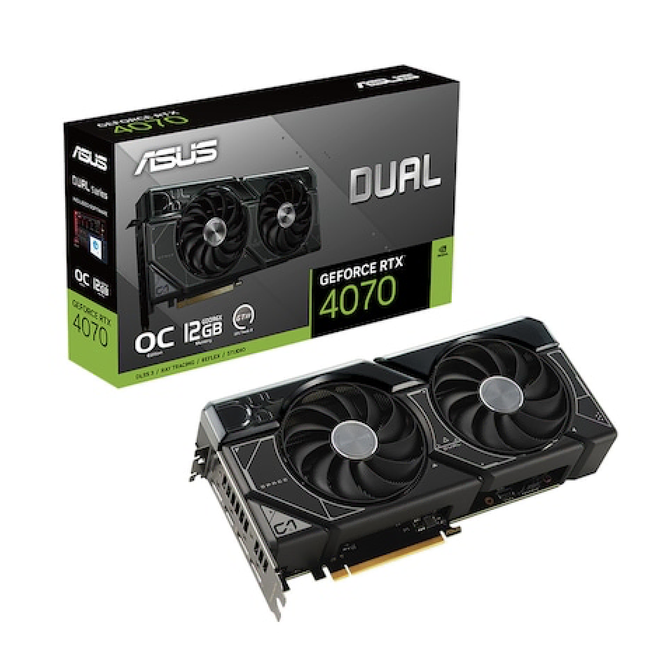 ASUS DUAL 지포스 RTX 4070 O12G OC D6X 12GB