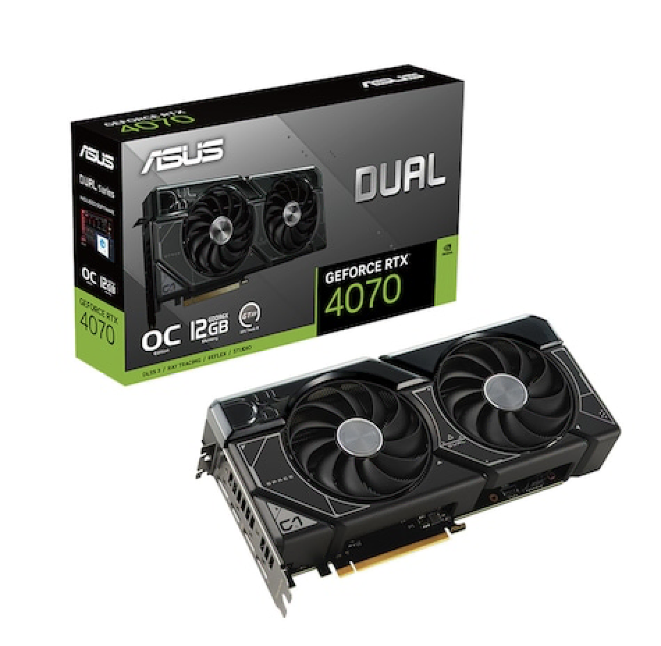 ASUS DUAL 지포스 RTX 4070 O12G OC D6X 12GB