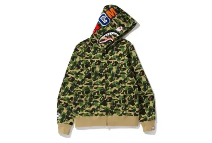 Vape Genuine L A.B.C. Camo Shark Hoodie Green Camo