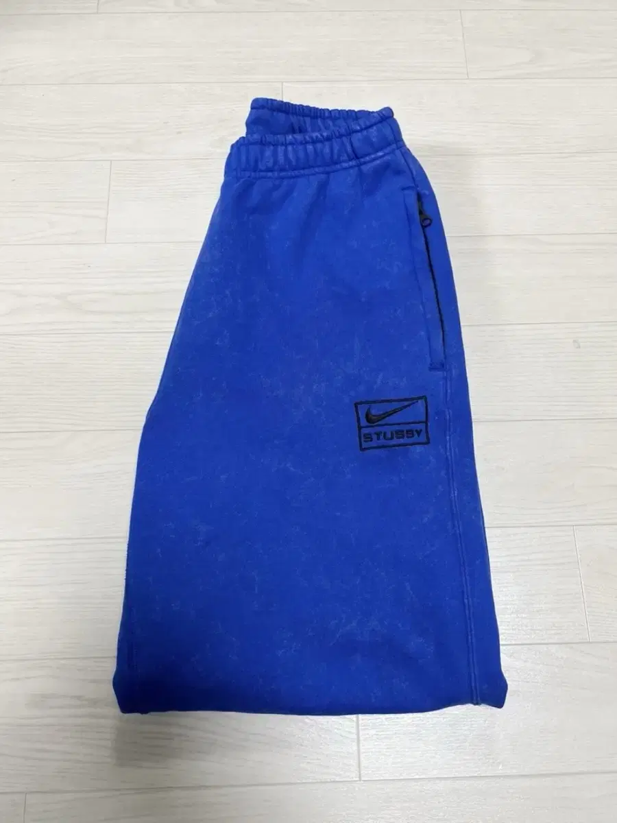 Nike Stussy Washed Fleece Pants Bloo