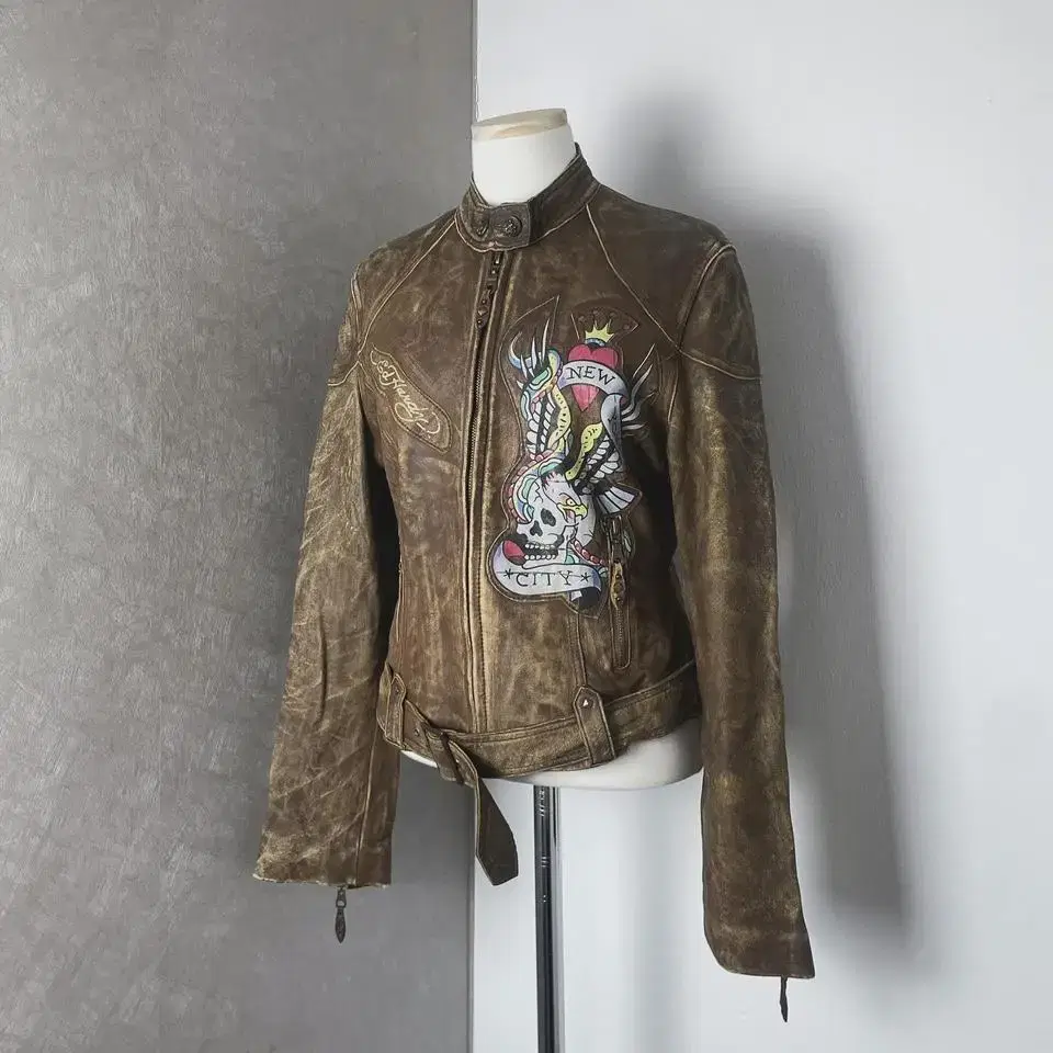 ED Hardy Brown Rider Jacket