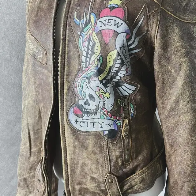 ED Hardy Brown Rider Jacket