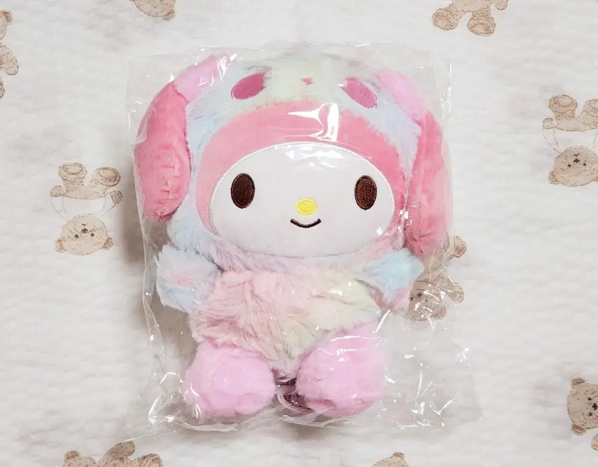 (미니소정품) 산리오 레인보우판다 마이멜로디 인형 팝니다.