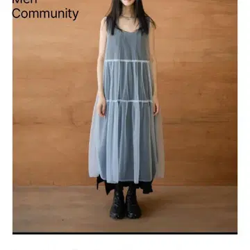 eunoia / layered mesh tuck dress | 브랜드 중고거래 플랫폼, 번개장터