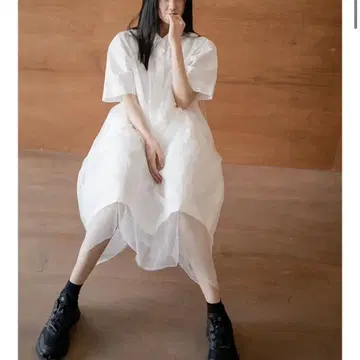 eunoia / layered mesh tuck dress | 브랜드 중고거래 플랫폼, 번개장터