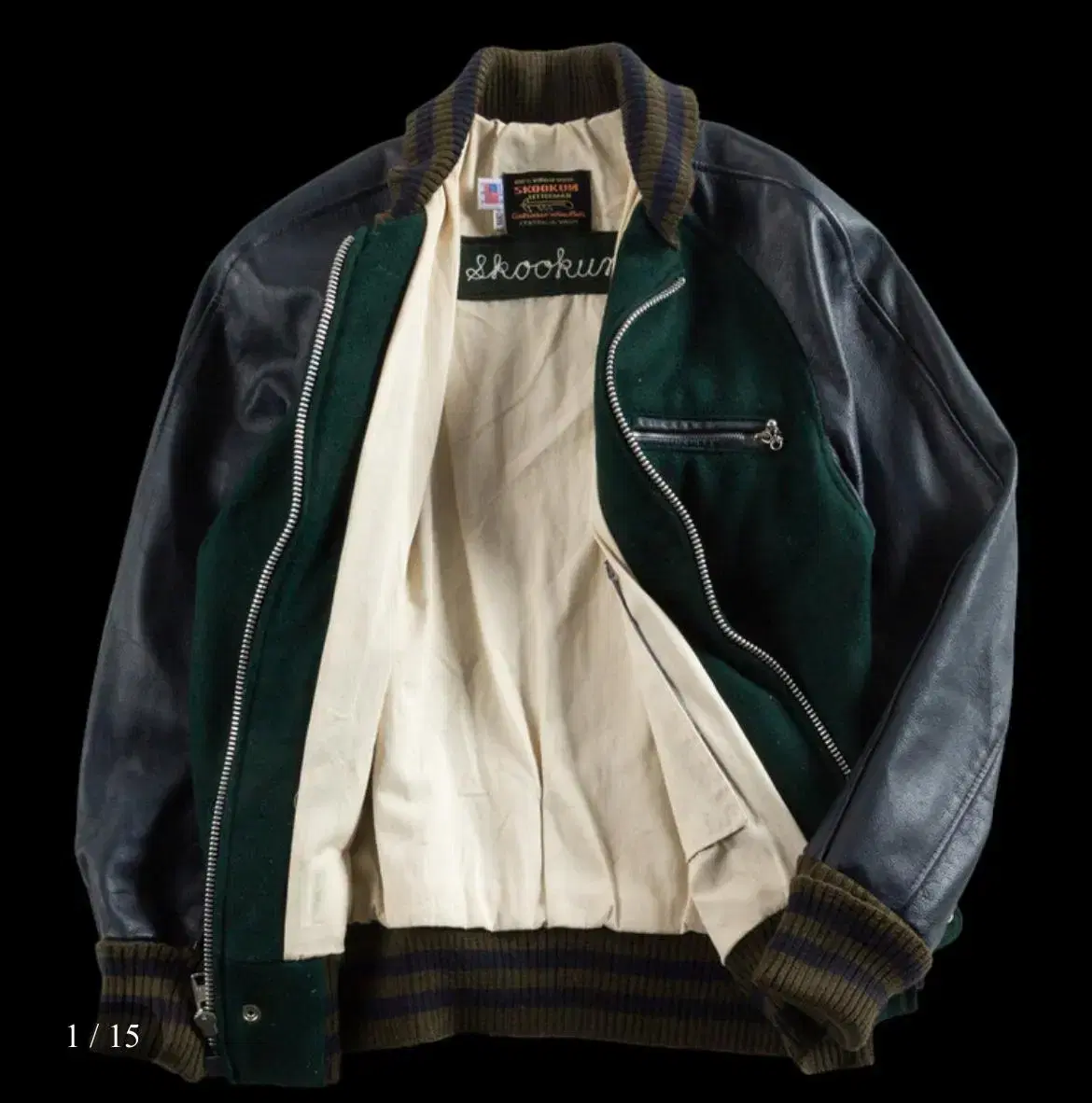 skookum varsity jacket size 38