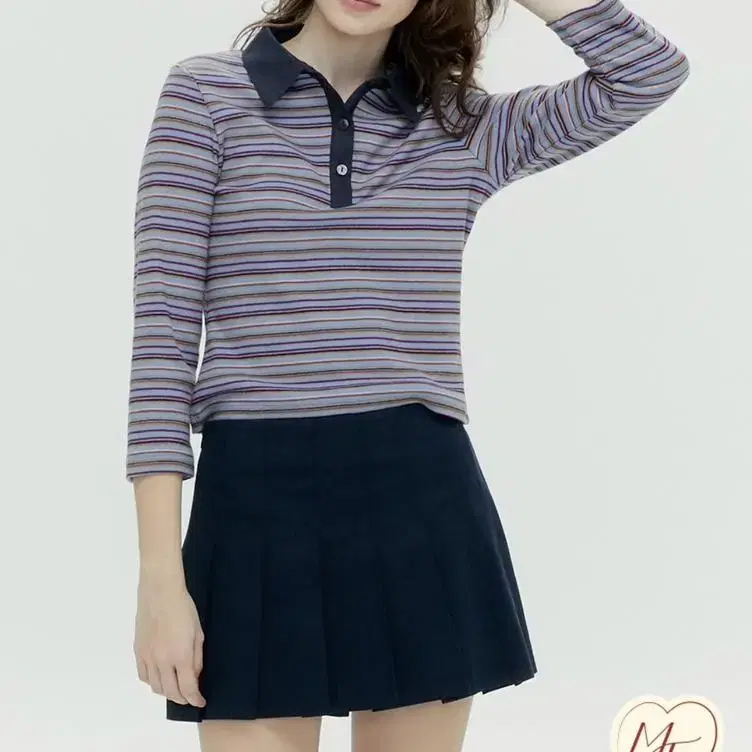 마가린핑거스 티셔츠 STRIPE PIQUE T-SHIRT