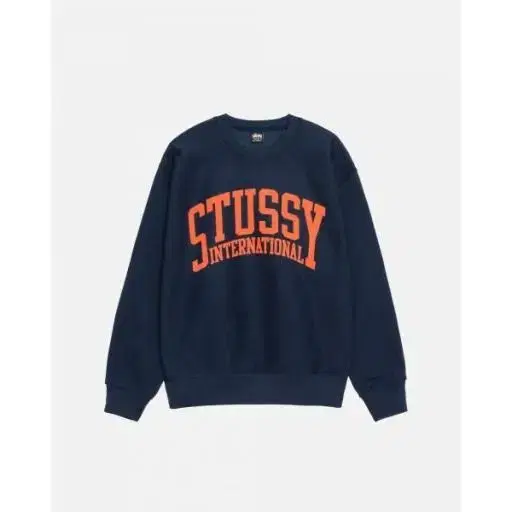 Stussy 스투시 인터내셔널 크루 네이비L