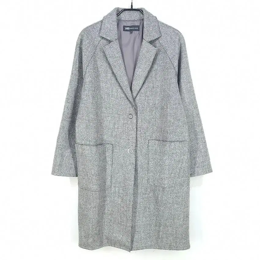 Jaybeem Yeo Tick-Tock 2-Button Wool Coat Melange Gray 90 (HU29577)