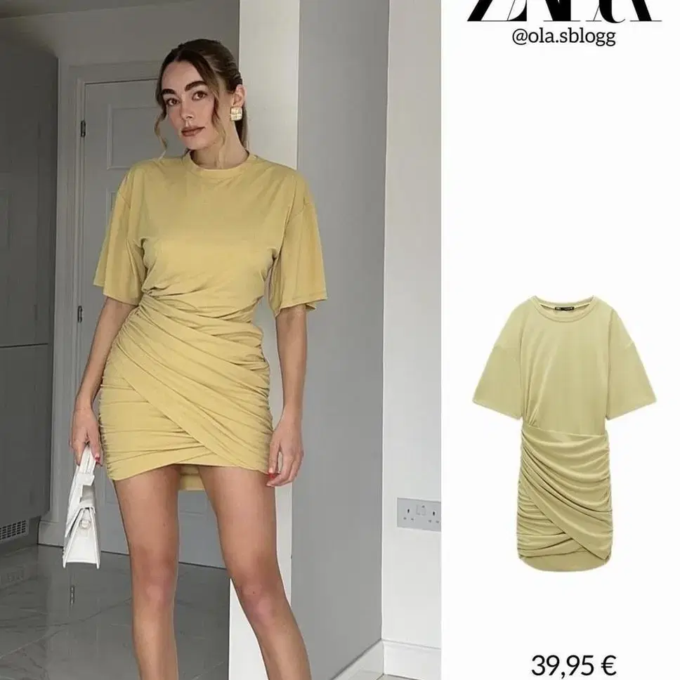 zara 자라 드레이프 미니 원피스 55900-29900 택있는 새상품