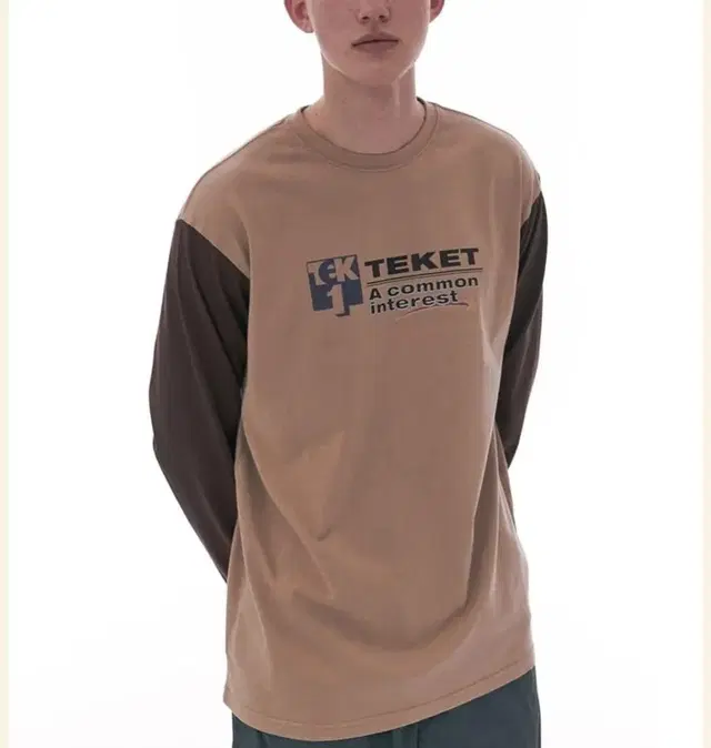 테켓 Sharing L/S Tee brown 롱슬리브