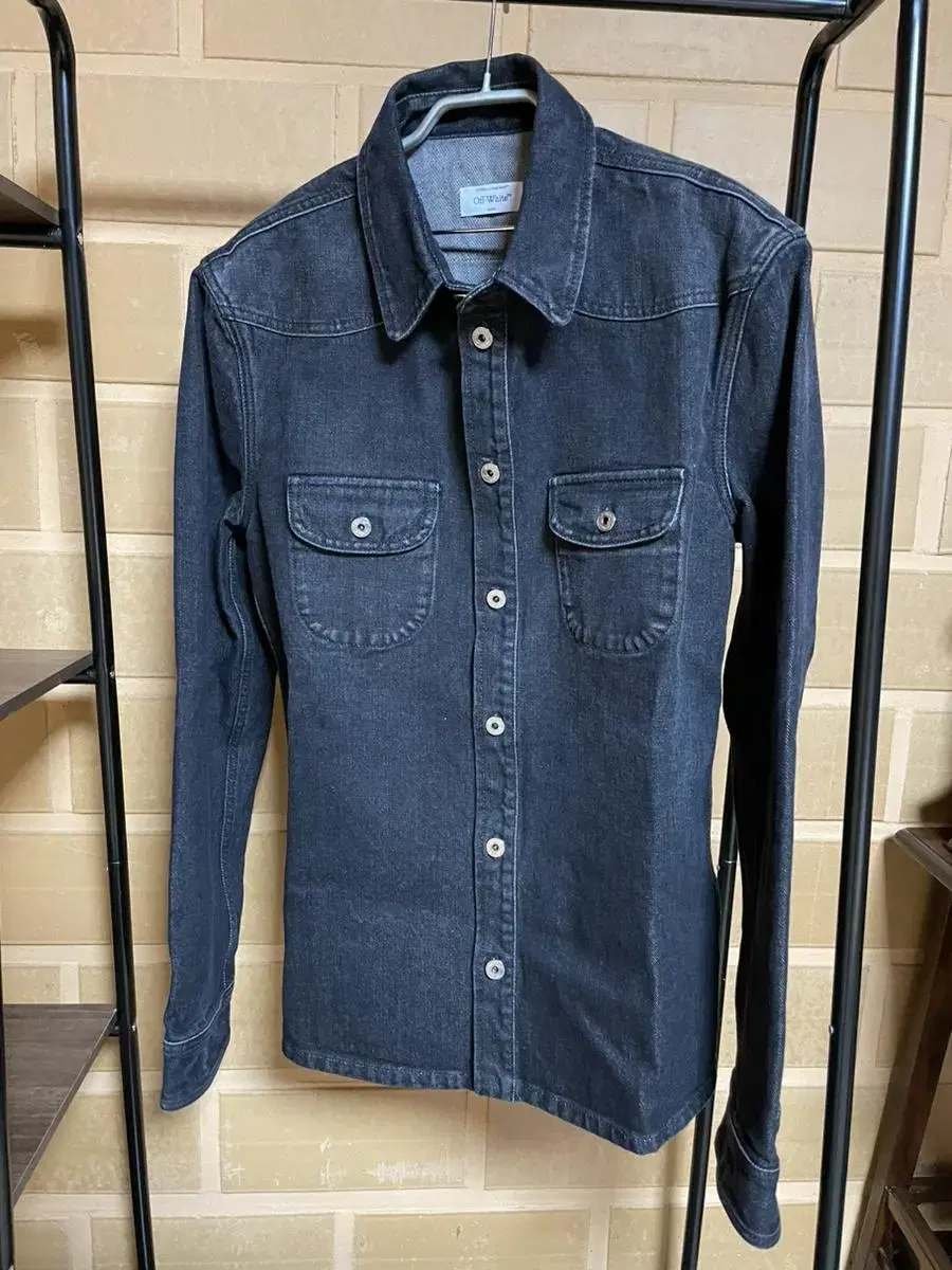 (New/L)FW23 Off-White Vintage Over Denim Overshirt