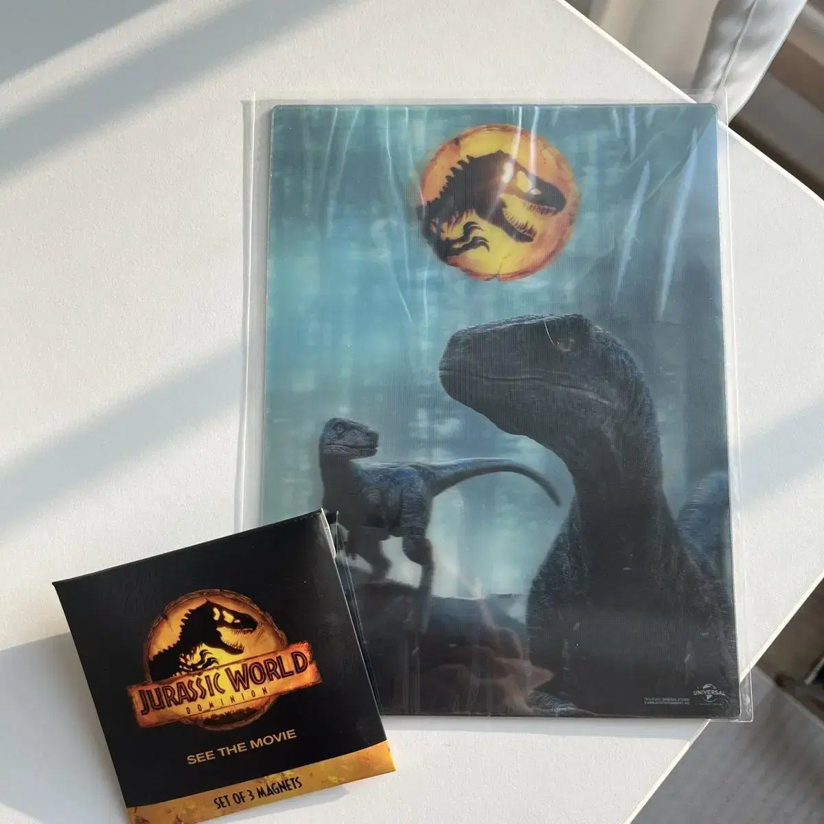 Jurassic World Dominion LOTTE Cinema Art Card & Magnet