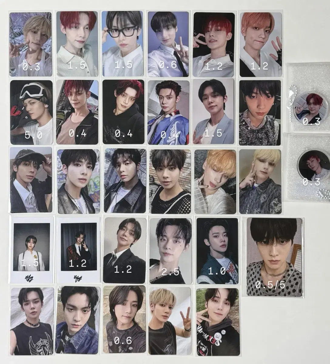 txt photocard unsealed album japan tokyo dome mozone yizhiyu pola vr yeonjun