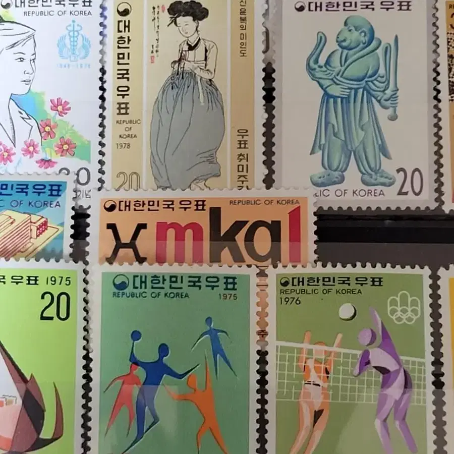 1970년대 우표 30종 모음집(9)