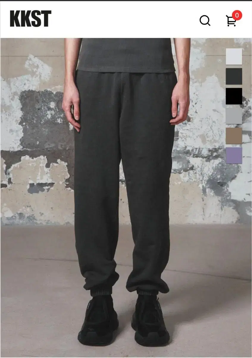 [New][XL] KKST Canstylist Smoky Pigment Logo Sweatpants