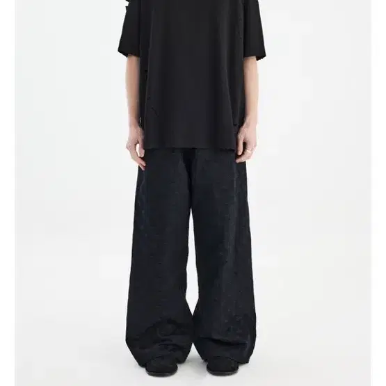 유스 Youth black star extra wide pants 마지막