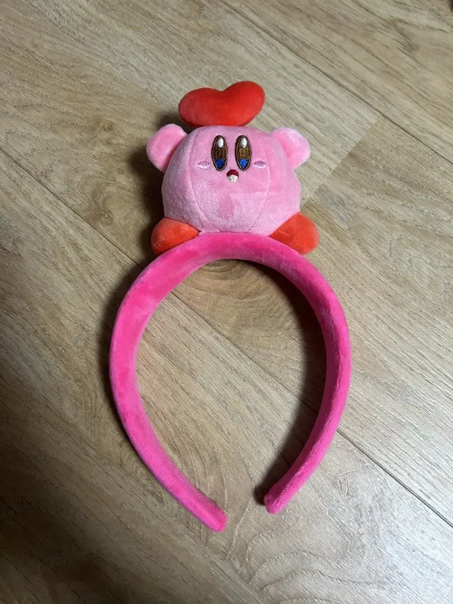 2 Kirby headbands (heart, strawberry)