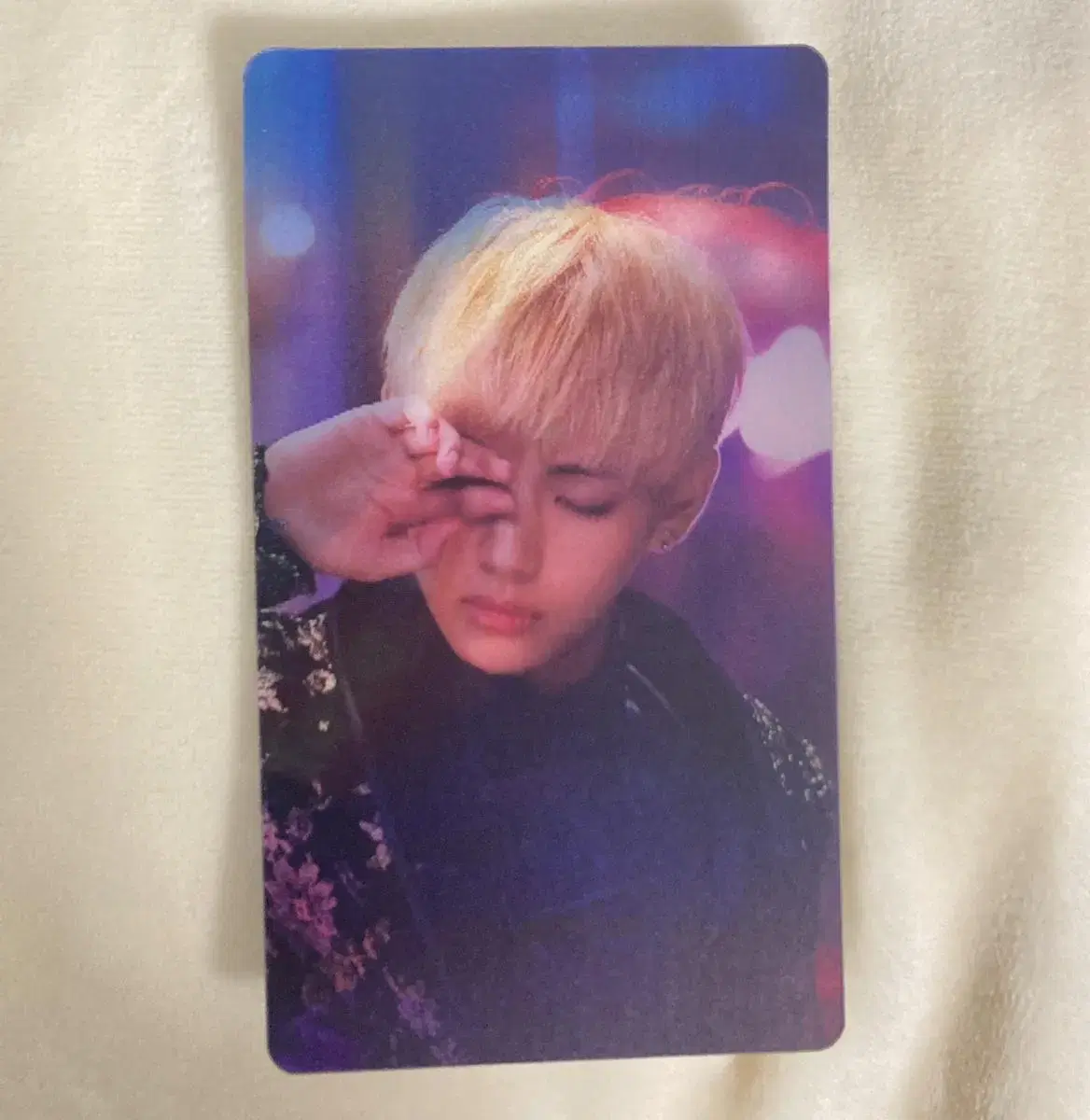 Taehyung v lenticular photocard Photocard Wings Concept Book