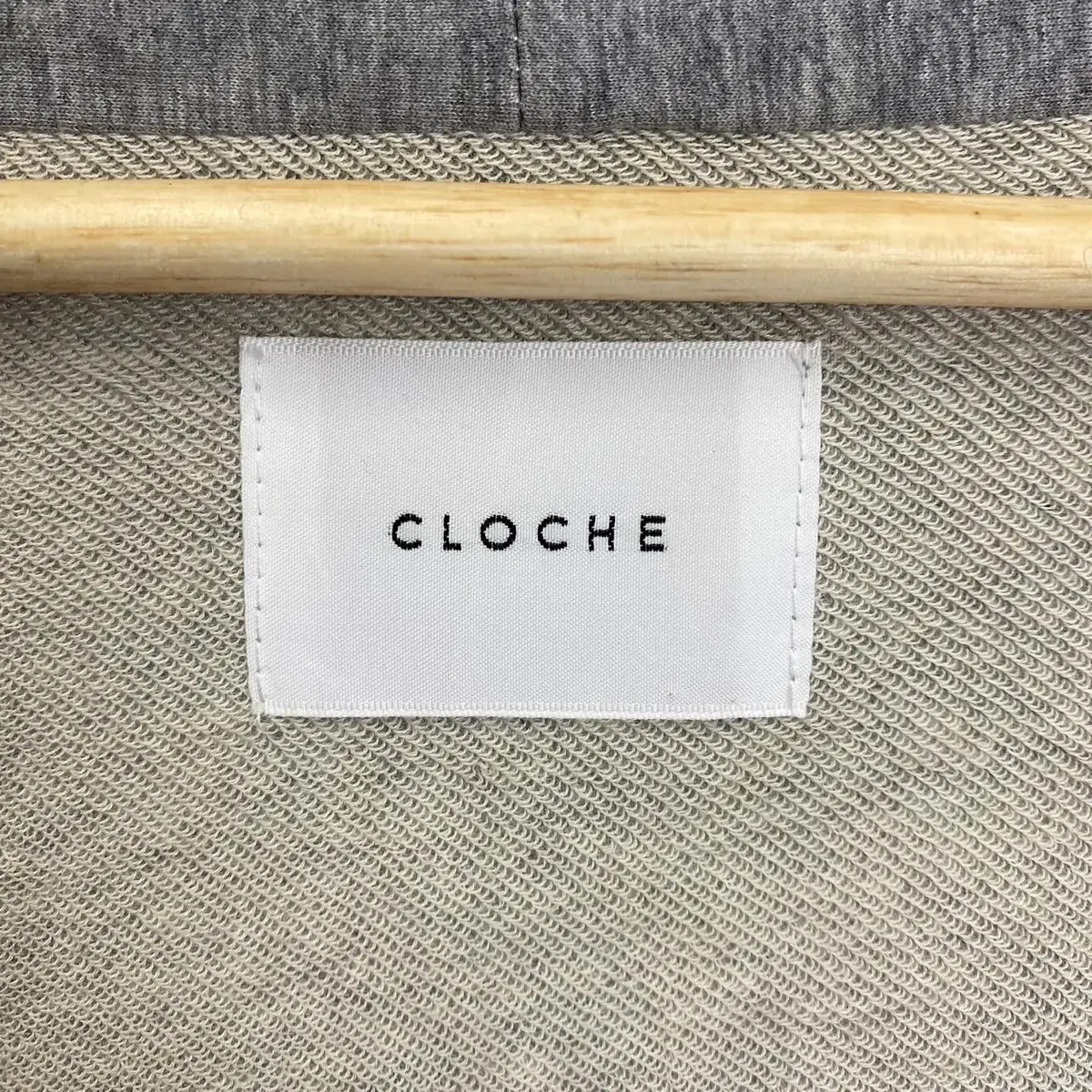 빈티지 CLOCHE 레이어드 카라넥 논버튼 코튼 롱가디건