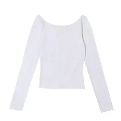 보헤미안서울BASIC BOAT NECK SLEEVE, WHITE