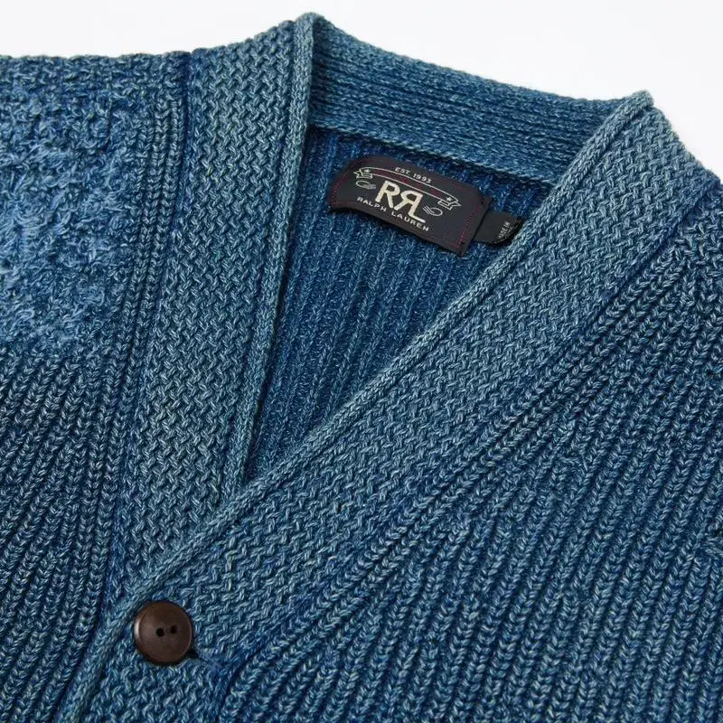 더블알엘 가디건 RRL  Indigo Cardigan.