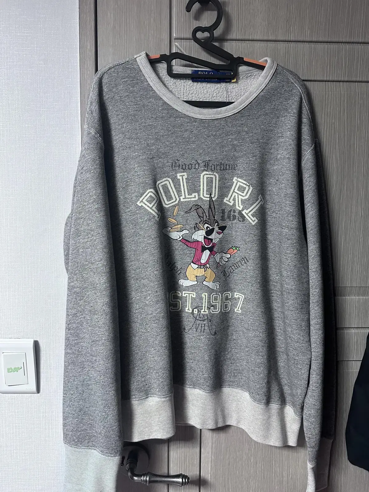 Polo luna new Ear fleece sweatshirt size L