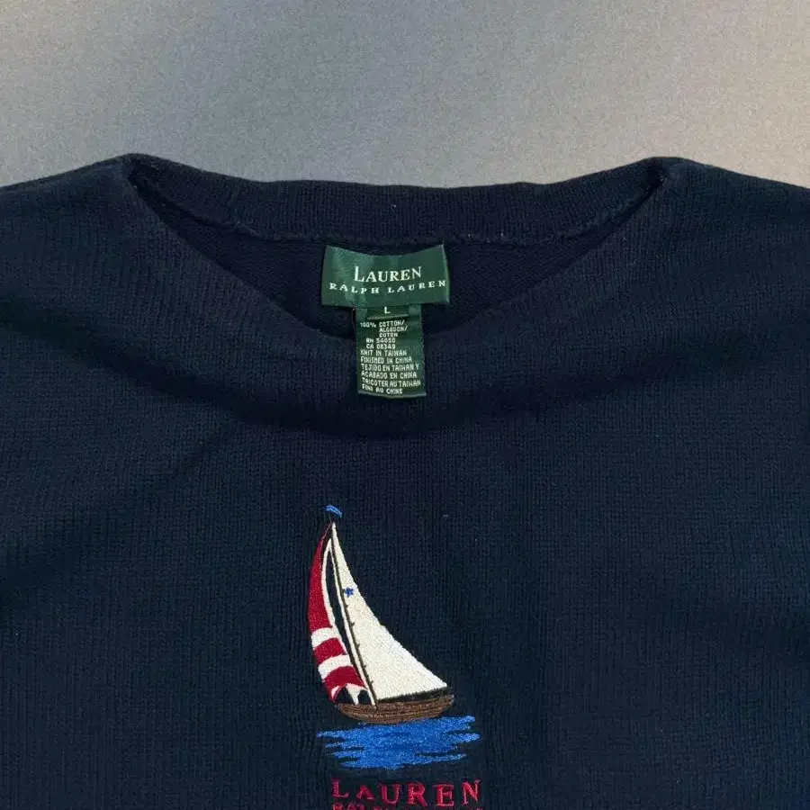 Ralph Lauren sailing pattern knit