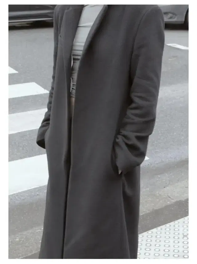 [3] mudule plain long coat