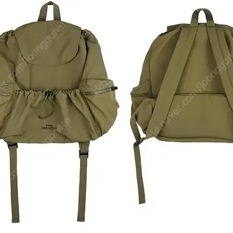 핑크파인애플 백팩 카키 STRING RUCKSACK_KHAKI BL